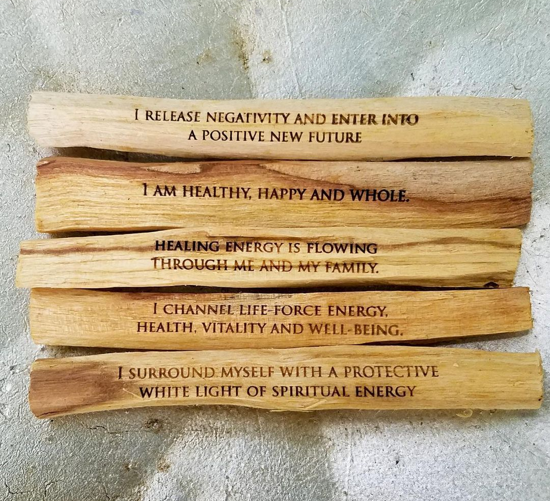 Palo Santo Engraved Incense